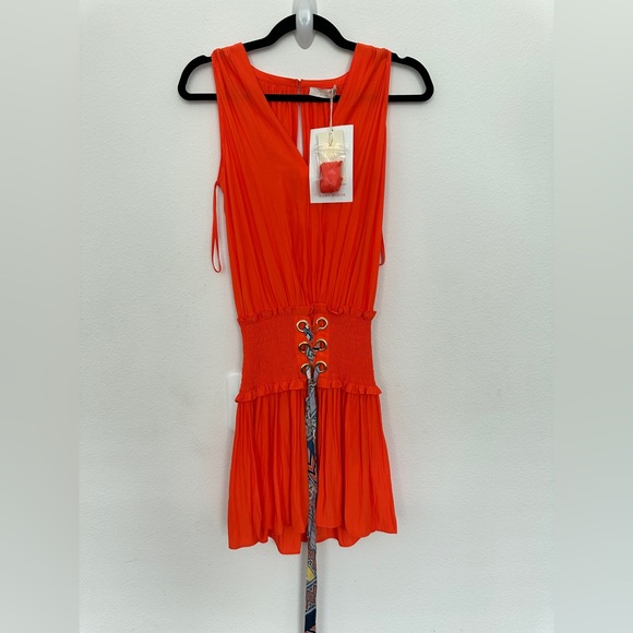 Ramy brook orange‎ brior bianca dress Small NWT - Picture 4 of 16